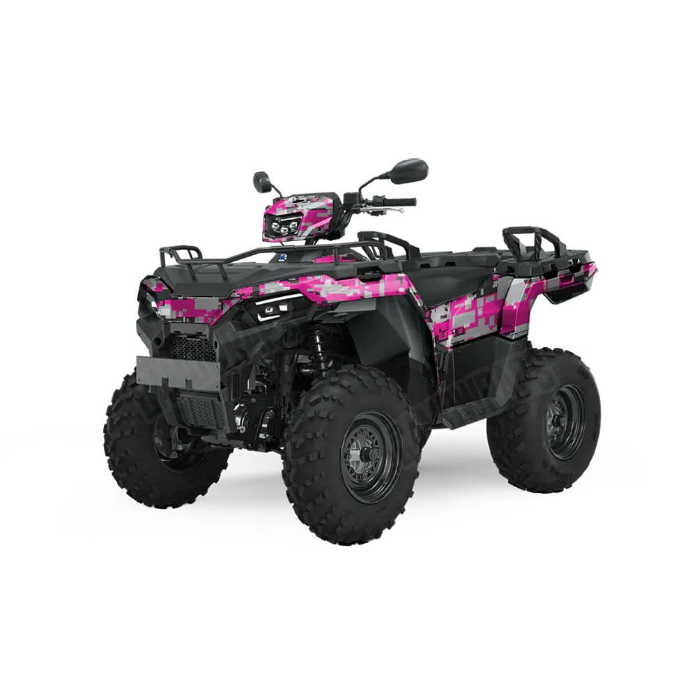 Digital Magenta Tiger ATV Wraps
