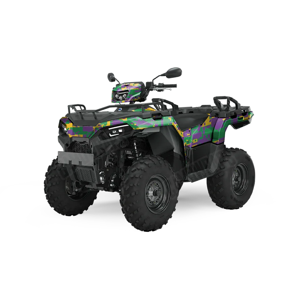 Digital Mardi Gras ATV Wraps