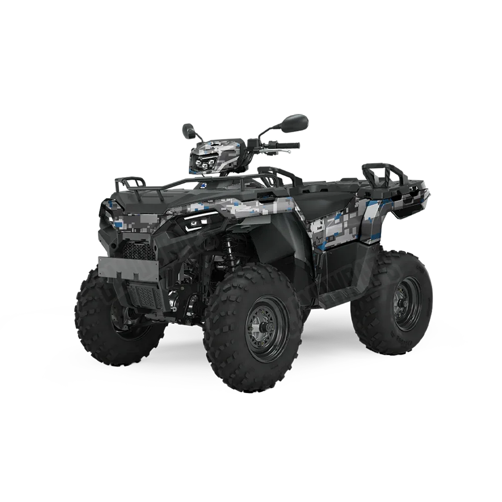 Digital Urban Blue ATV Wraps
