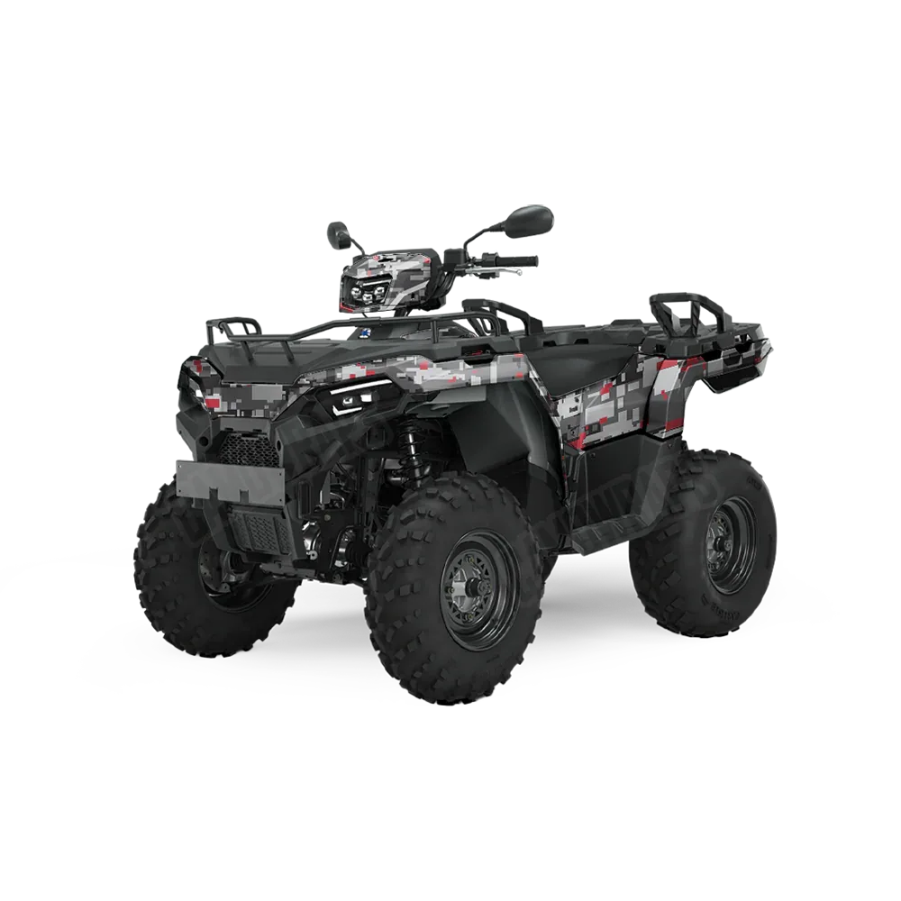 Digital Urban Red ATV Wraps