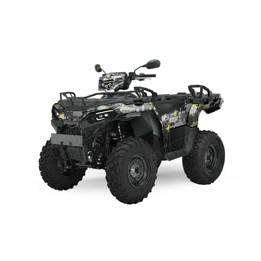 Digital Urban Yellow ATV Wraps