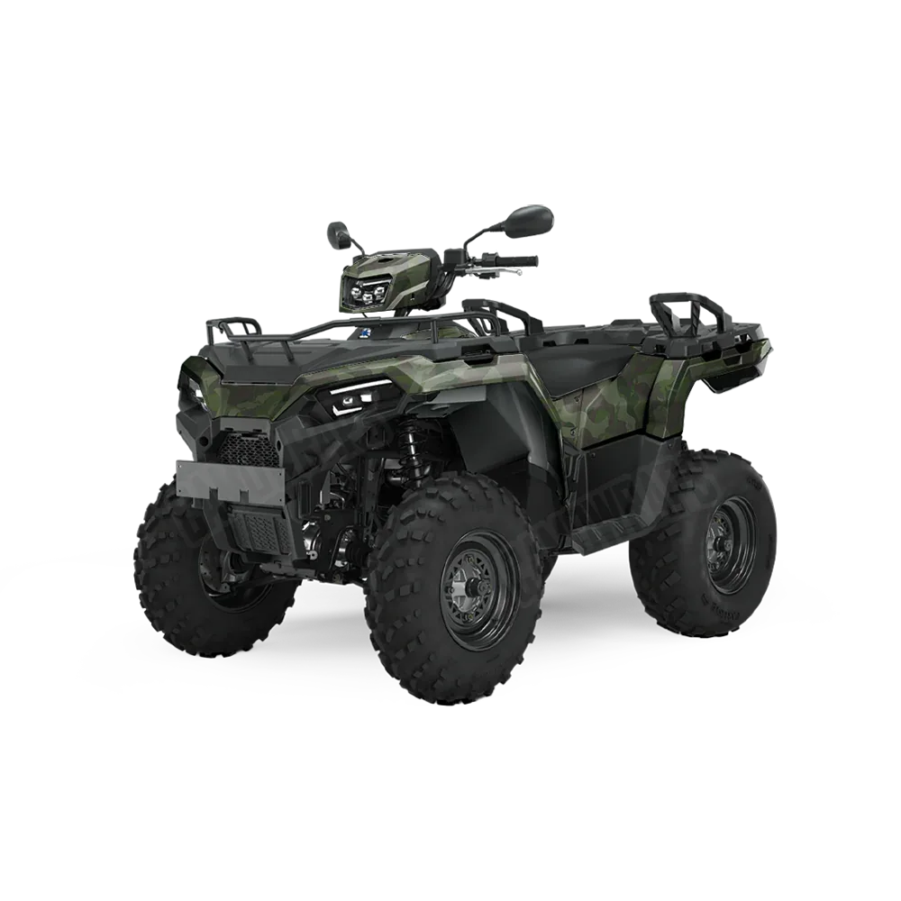 Ragged Army Dark Green ATV Wraps