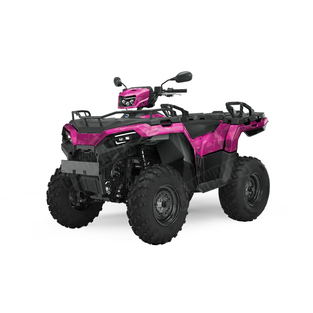 Ragged Elite Magenta ATV Wraps