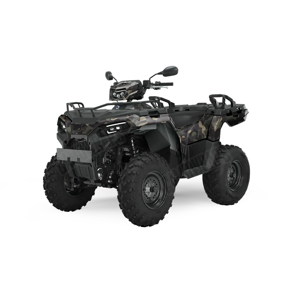 Ragged Militant Charcoal ATV Wraps