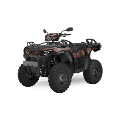 Ragged Militant Red ATV Wraps