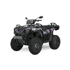 Ragged Purple Tiger ATV Wraps