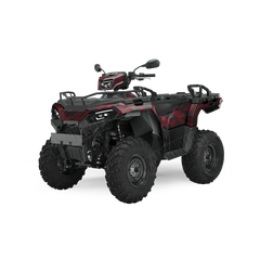 Ragged Vampire Red ATV Wraps