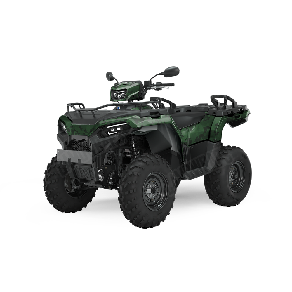 Triangle Elite Green ATV Wraps
