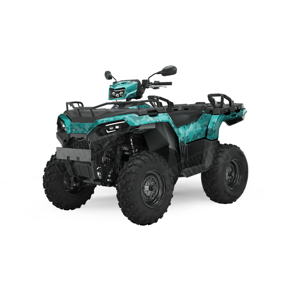 Triangle Elite Tiffany Blue ATV Wraps