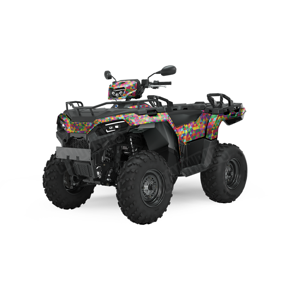 Triangle Multicolor ATV Wraps