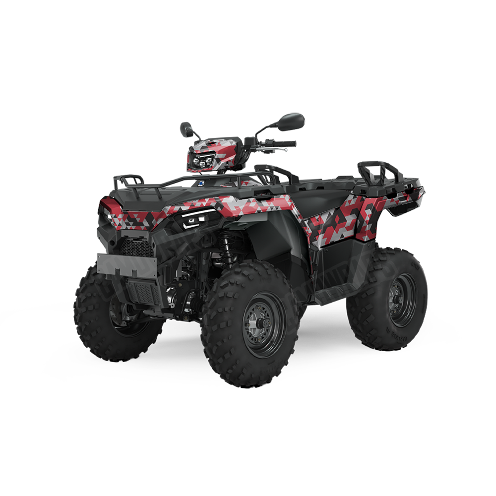Triangle Red Tiger ATV Wraps