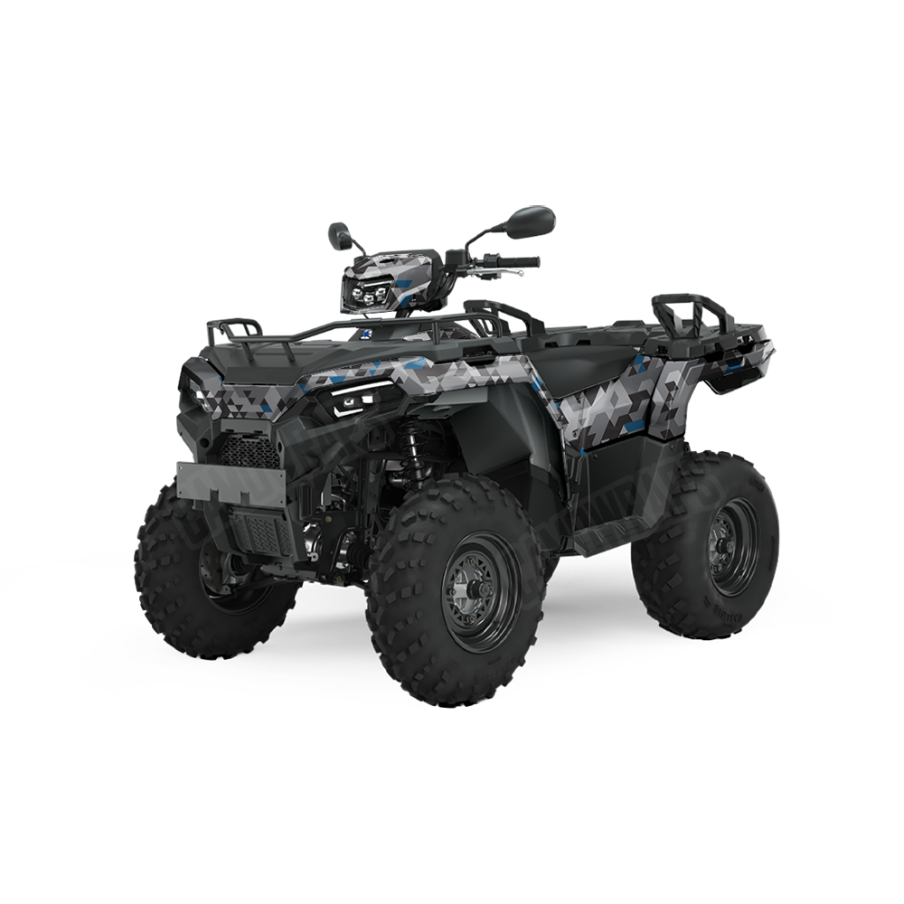 Triangle Urban Blue ATV Wraps