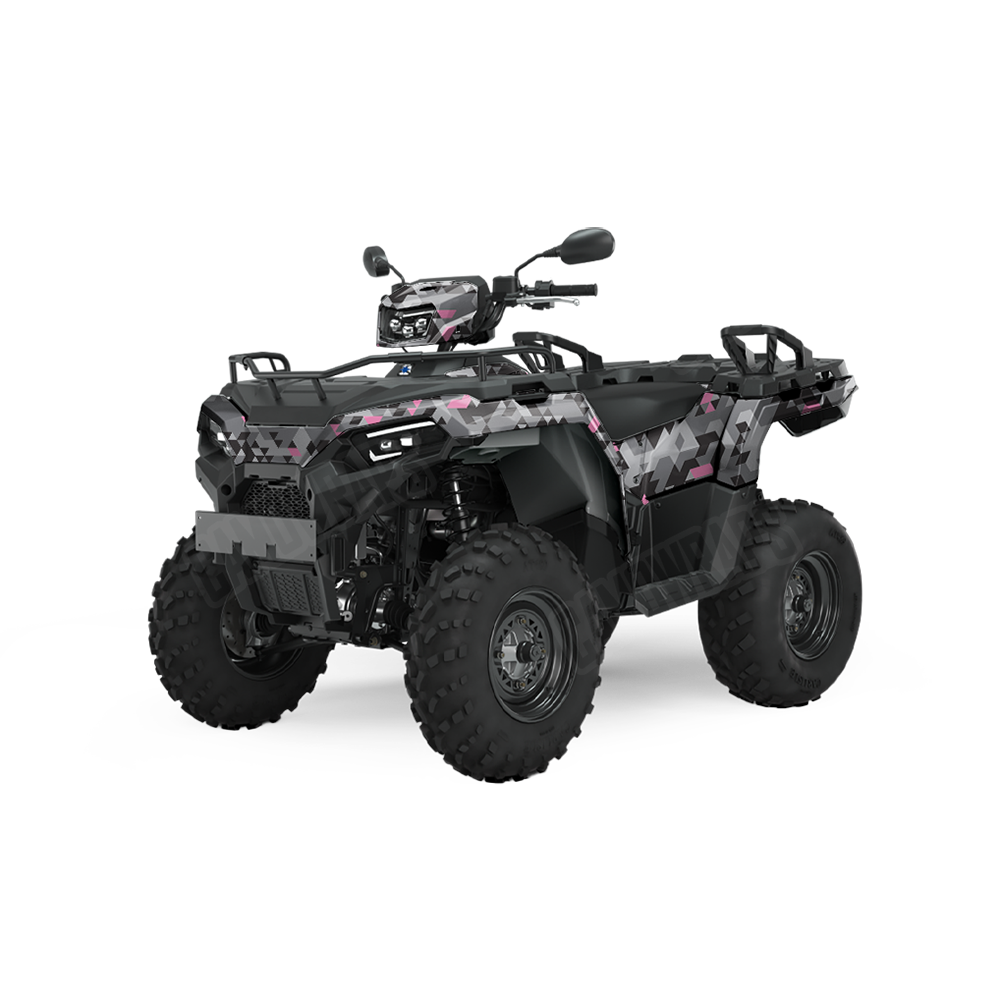 Triangle Urban Pink ATV Wraps