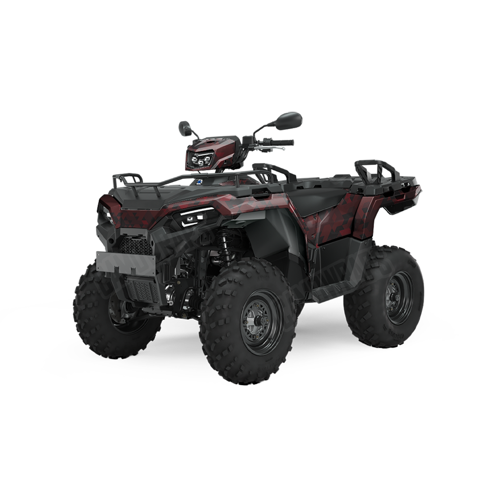 Triangle Vampire Red ATV Wraps