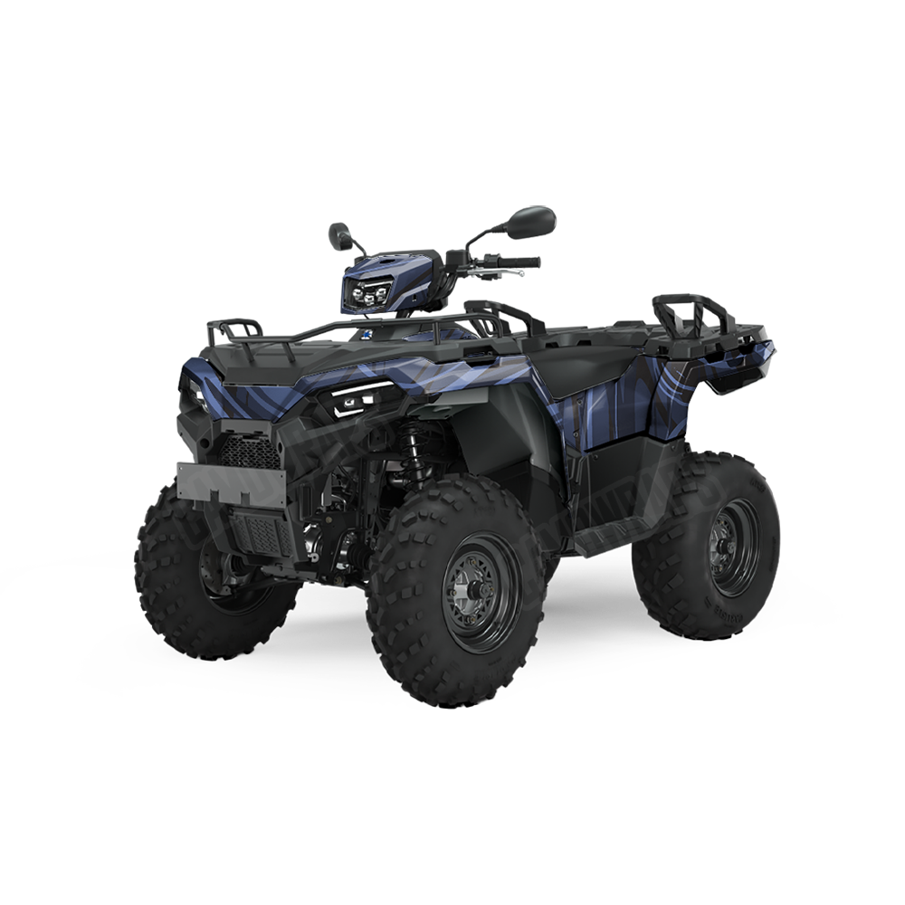 Liquid Smoke Blue Midnight ATV Wraps