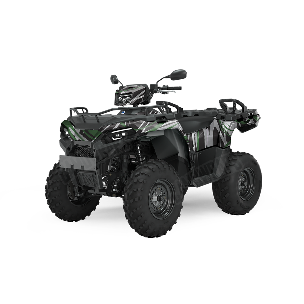 Liquid Smoke Green Tiger ATV Wraps