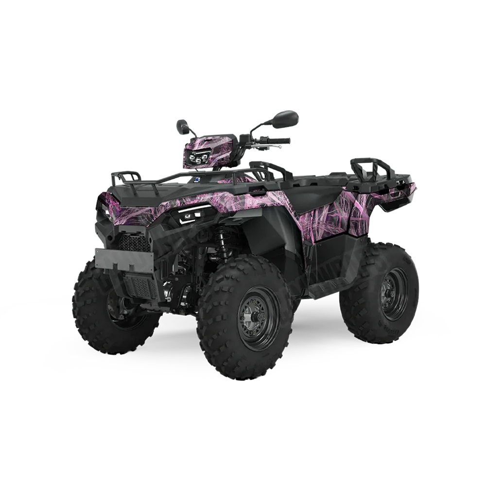 Nature Dry Grassland Pink ATV Wraps