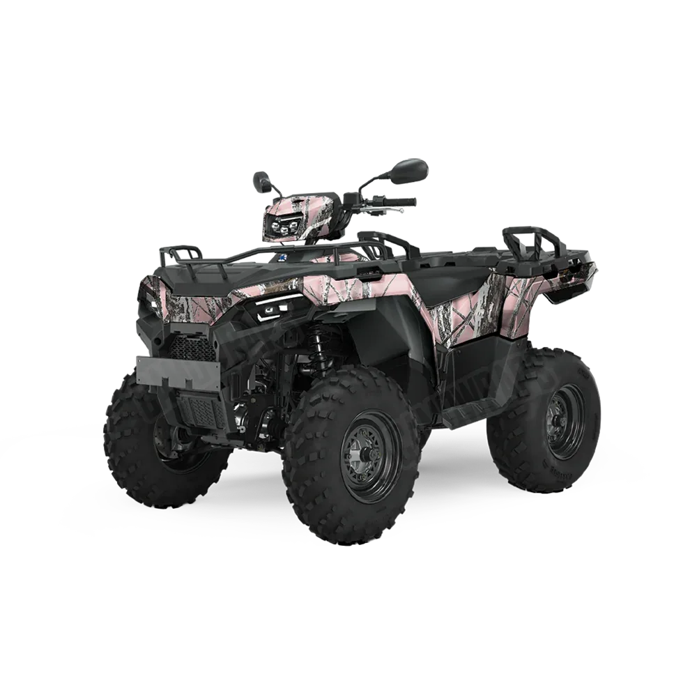 Nature Pink Snowstorm ATV Wraps