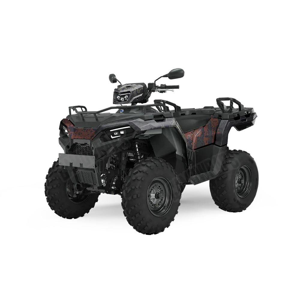 Pasted Blue Copper ATV Wraps