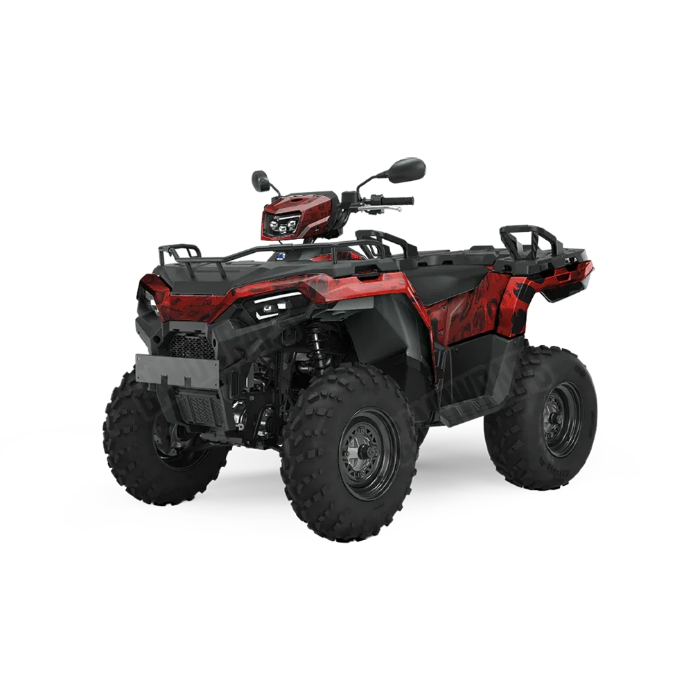 Prym1 Camo Red Hunt ATV Wraps