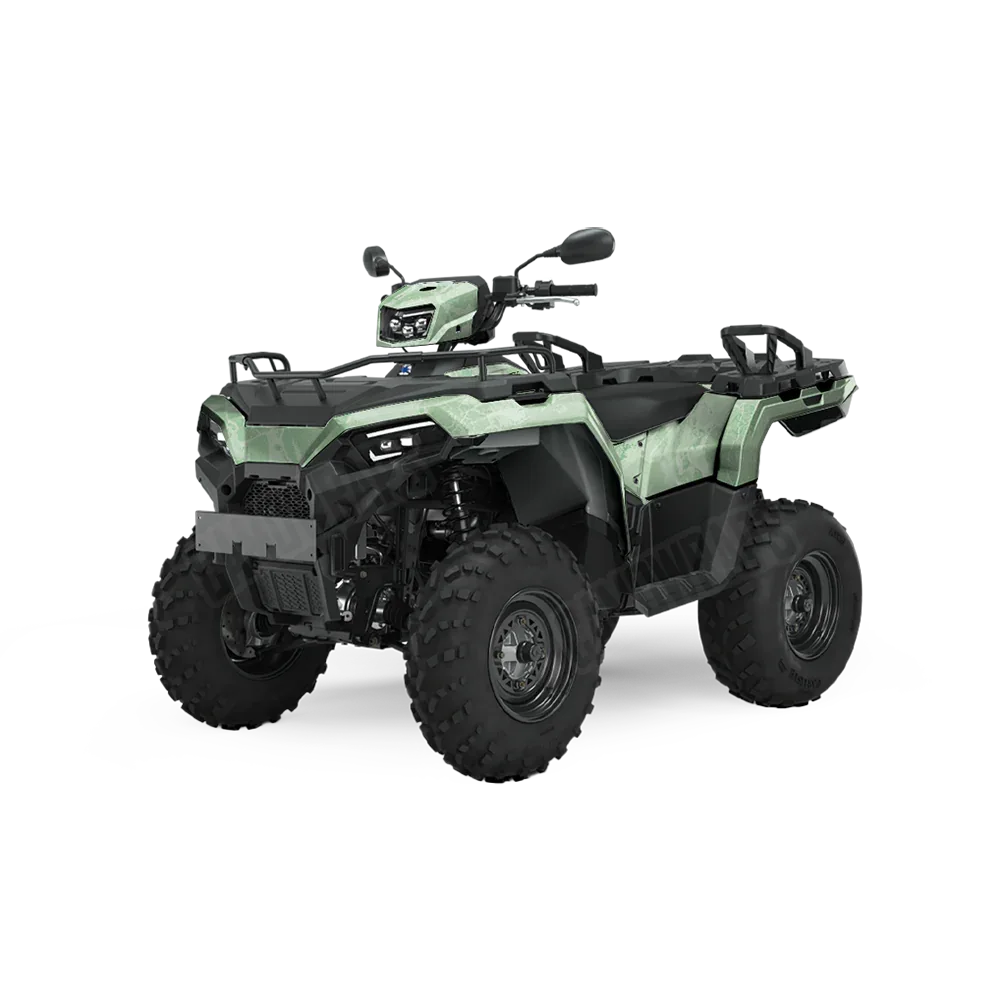 Realtree WAV3 Lime Green ATV Wraps