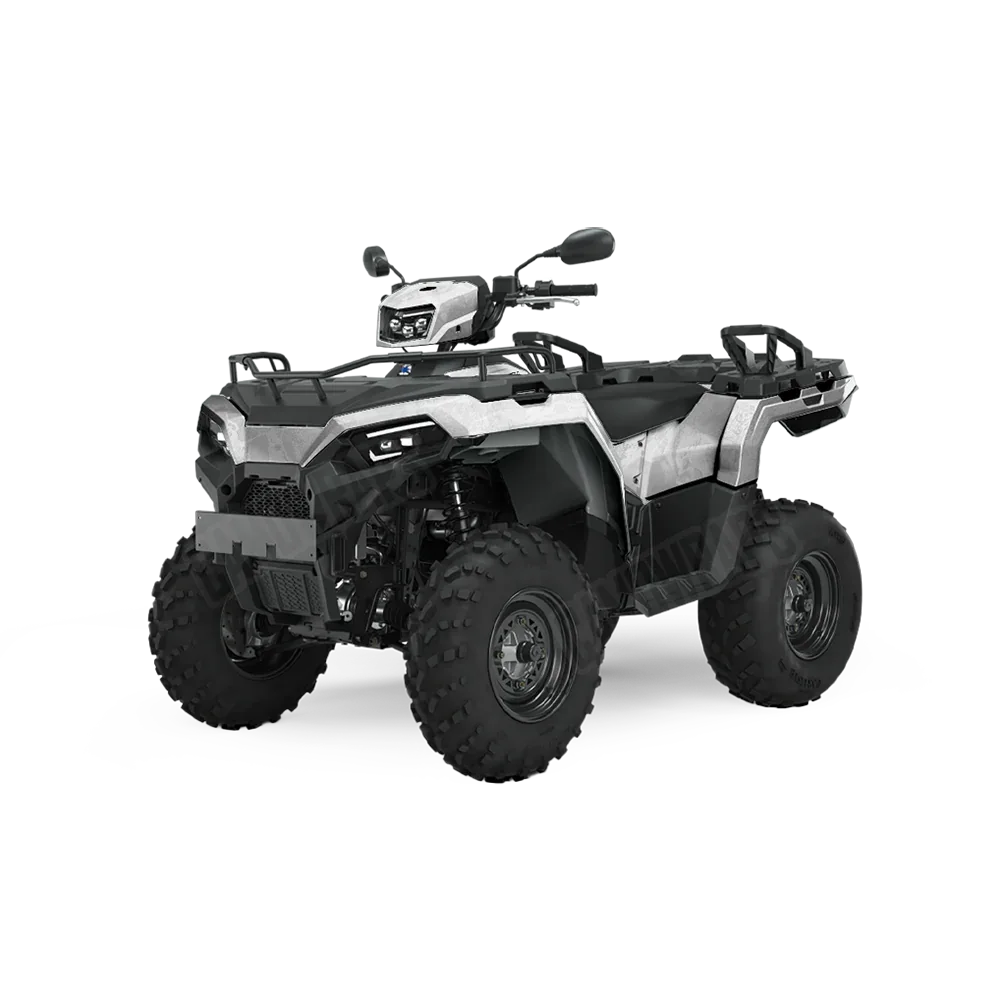 Realtree WAV3 White ATV Wraps