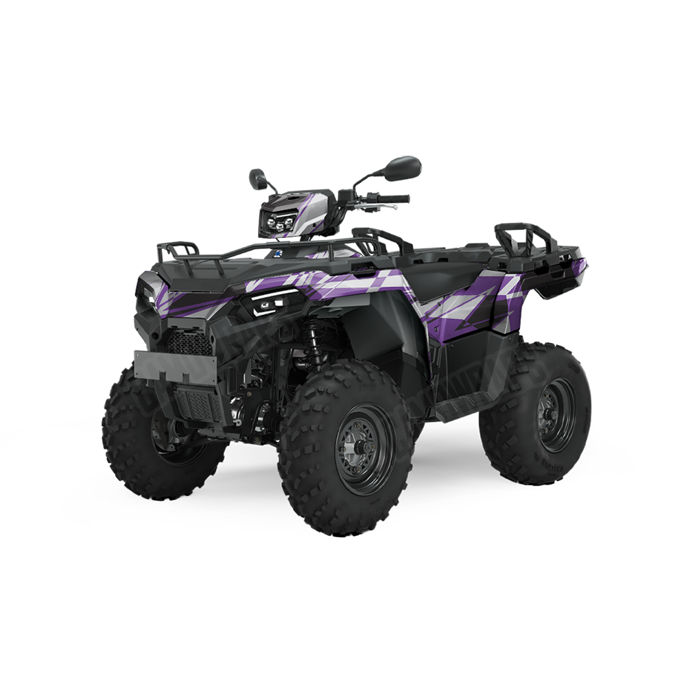 Sharp Purple Tiger ATV Wraps