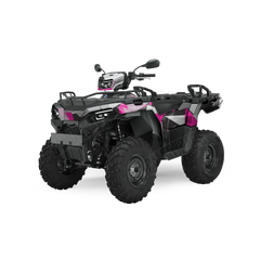 Shattered Magenta Tiger ATV Wraps