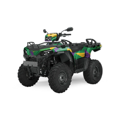 Shattered Mardi Gras ATV Wraps