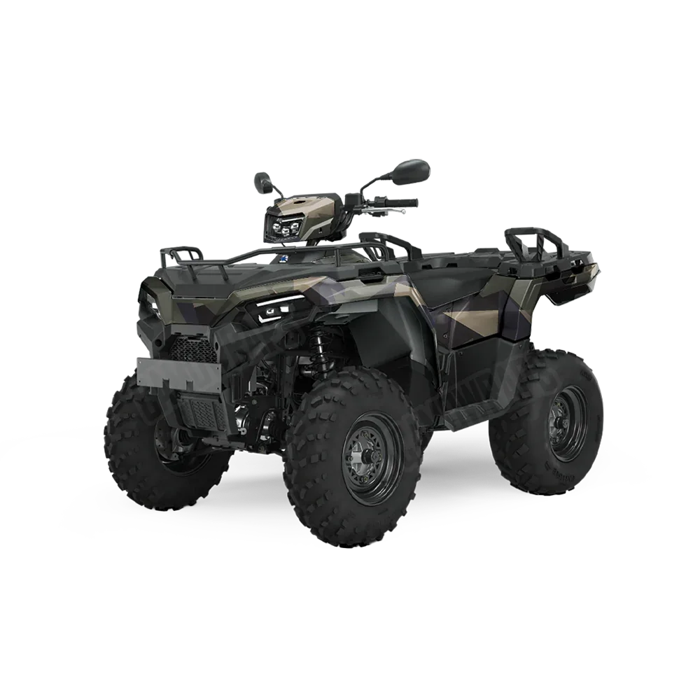 Shattered Militant Blue ATV Wraps