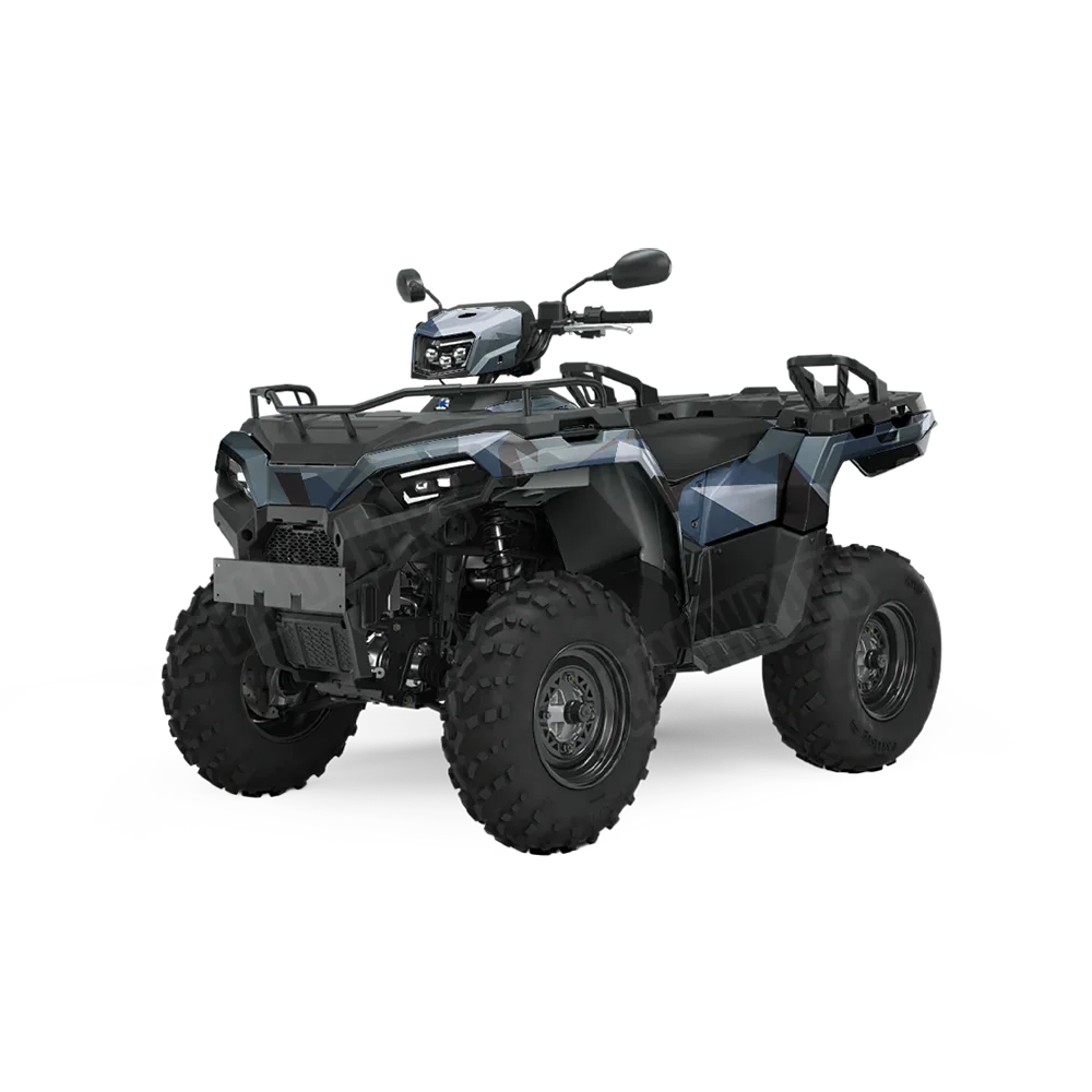 Shattered Navy ATV Wraps