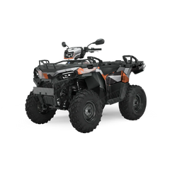 Shattered Orange Tiger ATV Wraps