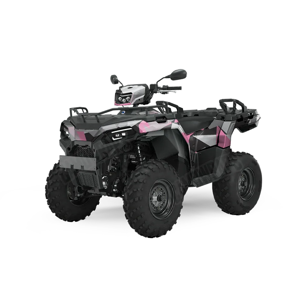 Shattered Pink Tiger ATV Wraps