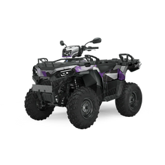 Shattered Purple Tiger ATV Wraps