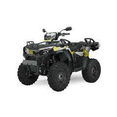 Shattered Yellow Tiger ATV Wraps