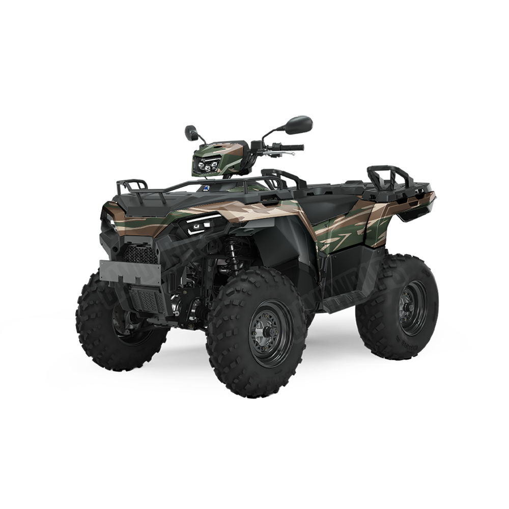 Shredded Woodland ATV Wraps