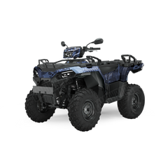 Tire Splatter Blue Urban Night ATV Wraps
