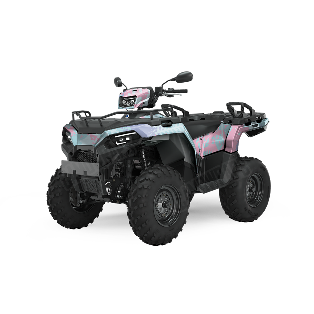 Tire Splatter Cotton Candy ATV Wraps