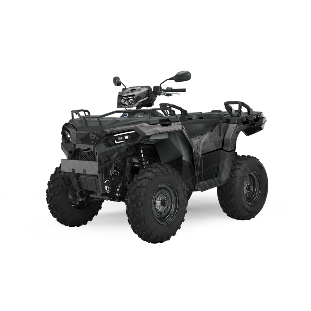 Tire Splatter Elite Black ATV Wraps