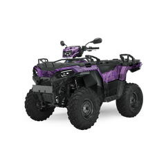 Tire Splatter Elite Purple ATV Wraps