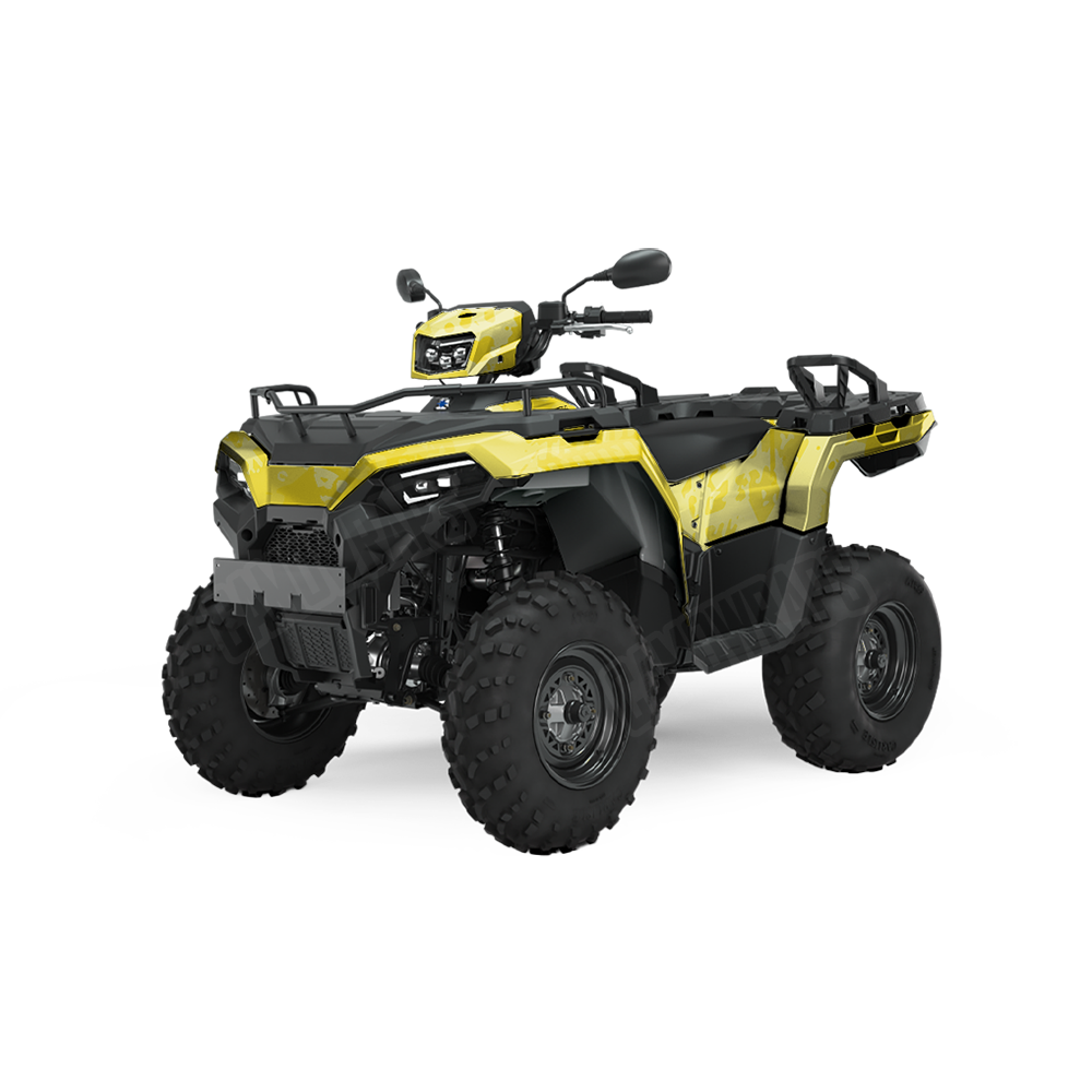 Tire Splatter Elite Yellow ATV Wraps
