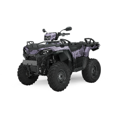 Tire Splatter Lilac ATV Wraps