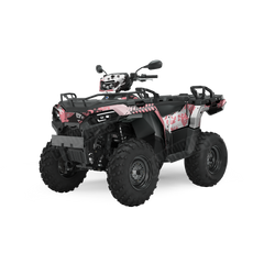 Tire Splatter Pink ATV Wraps