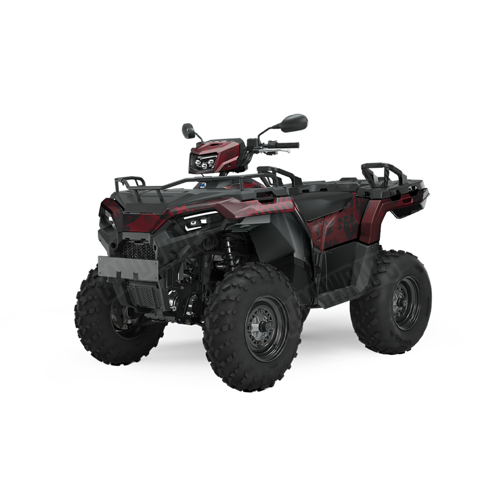 Tire Splatter Vampire Red ATV Wraps