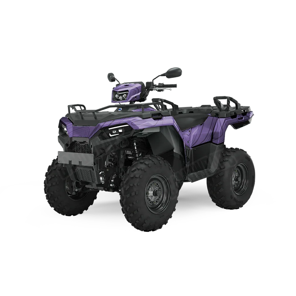 Topographic Purple ATV Wraps