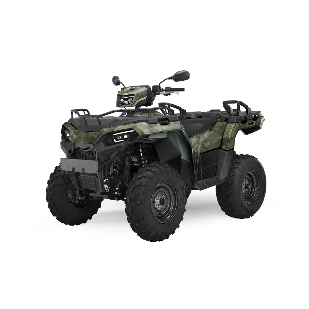Treetop Army Green ATV Wraps