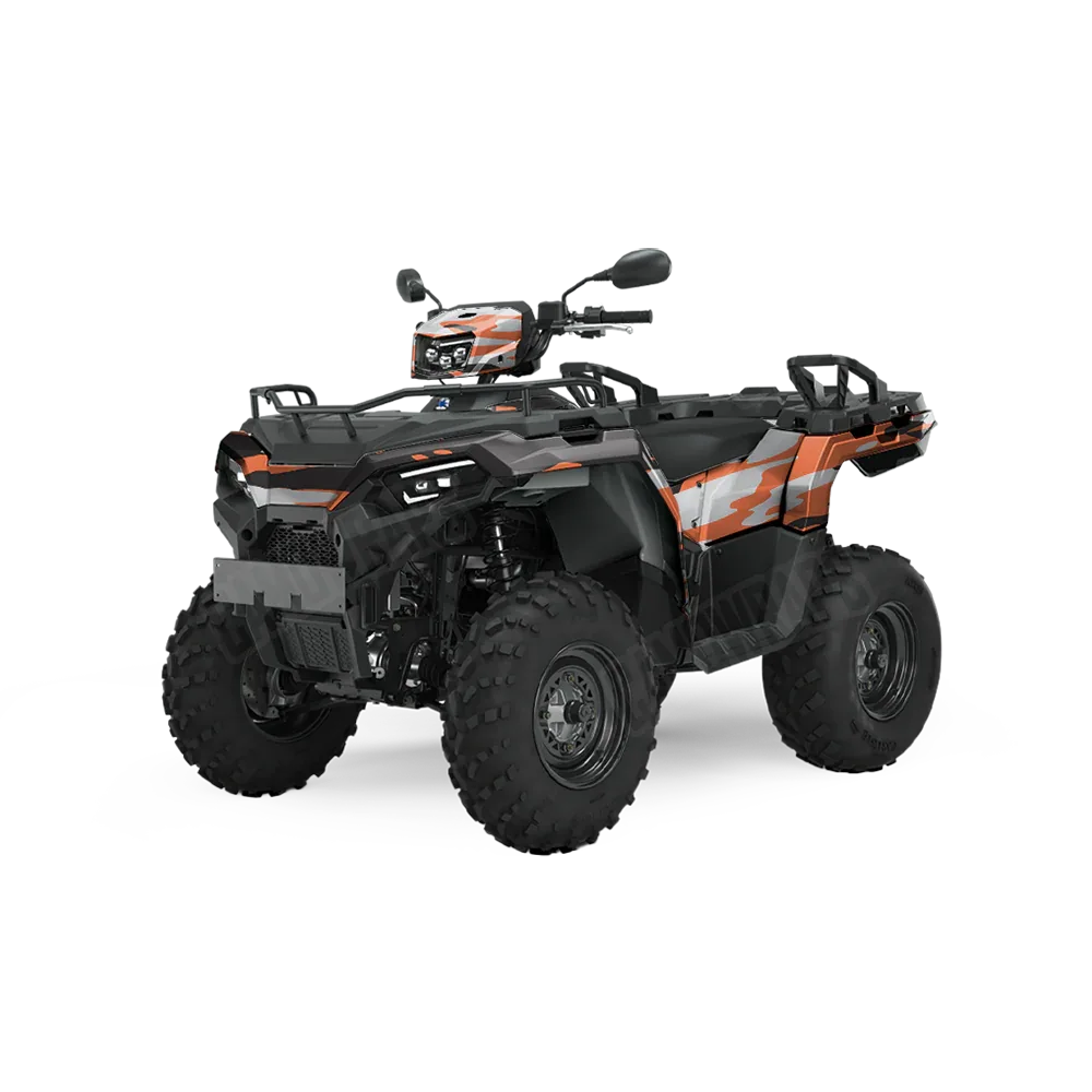 Treetop Orange Tiger ATV Wraps