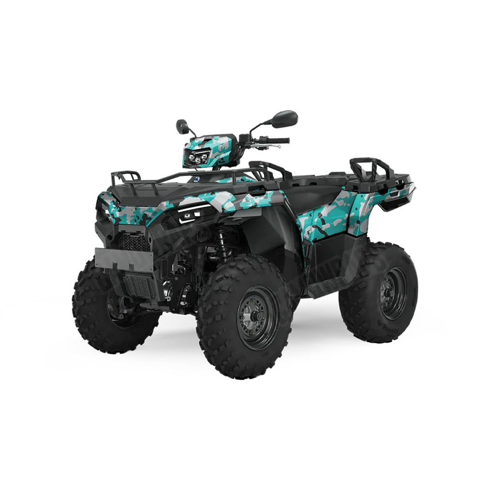 Treetop Tiffany Blue Tiger ATV Wraps