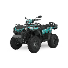 Treetop Tiffany Blue Tiger ATV Wraps