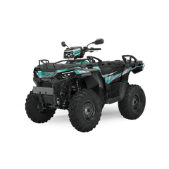 Vietnam Tiger Stripe Tiffany Blue Tiger ATV Wraps
